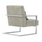 Armen Living Skyline Modern Accent Chair In Gray Linen and Steel Legs LCSKCHGR - alternate 7